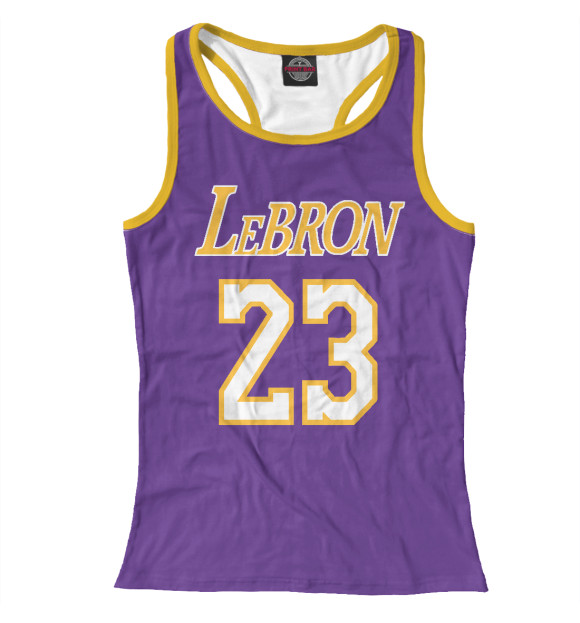 Женская майка-борцовка с изображением LeBron 23 цвета Белый