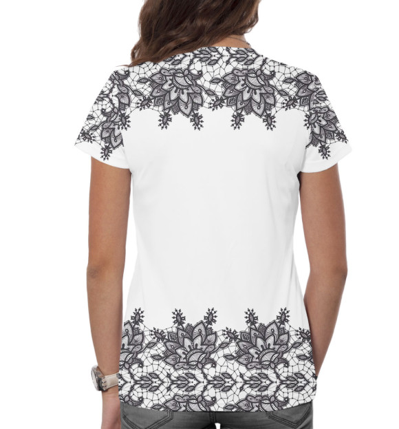 Женская футболка с изображением С днем рождения! цвета Белый