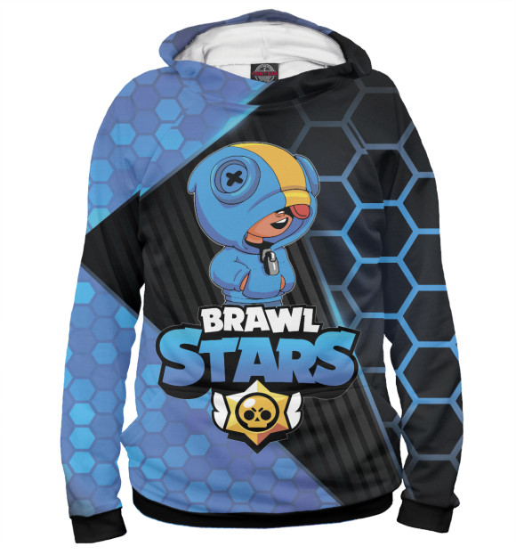 Женское худи с изображением Brawl Stars цвета Белый