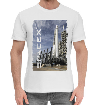 Хлопковая футболка для мальчиков Space X Илона Маска