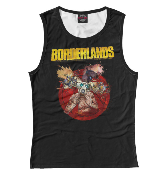 Майка для девочки с изображением Игра Borderlands цвета Белый
