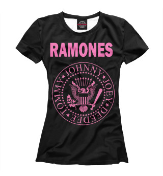 Женская футболка RAMONES PINK