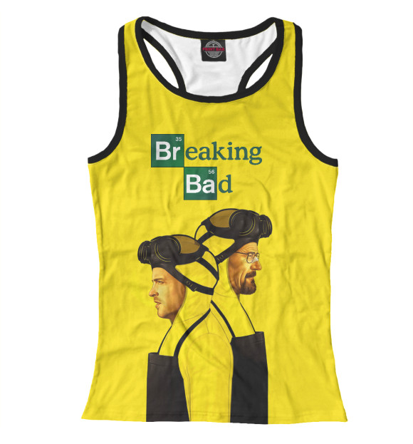 Женская майка-борцовка с изображением Breaking bad цвета Белый