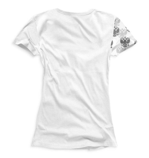 Женская футболка с изображением Полиция цвета Белый