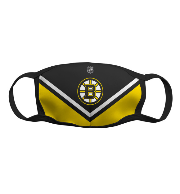 Маска тканевая с изображением Boston Bruins цвета Белый