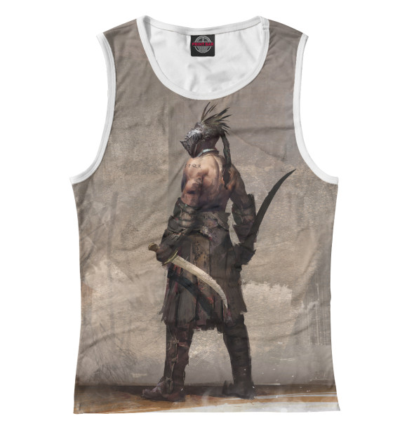 Майка для девочки с изображением Gladiator цвета Белый