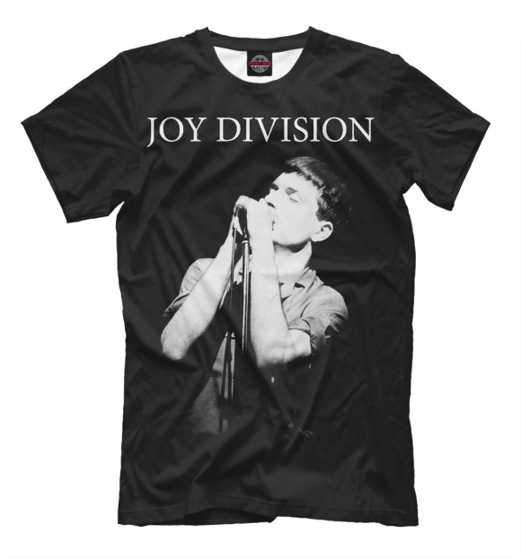 Мужская футболка с изображением Joy Division цвета Черный