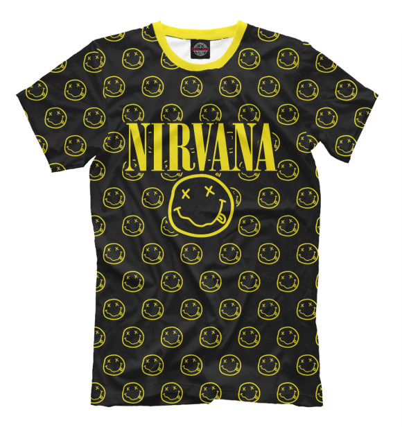 Мужская футболка с изображением Nirvana Forever цвета Черный