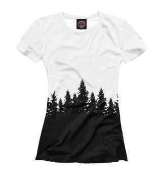 Женская футболка Русский лес