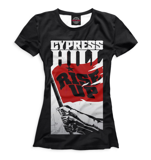 Футболка для девочек с изображением Cypress Hill цвета Белый