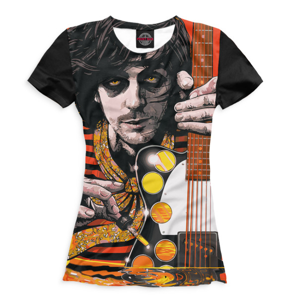 Женская футболка с изображением Сид Барретт цвета Белый