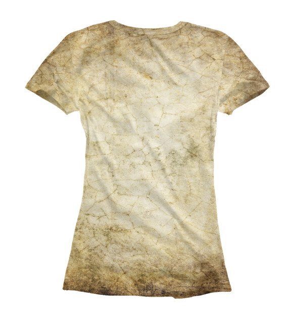 Женская футболка с изображением Змея цвета Белый