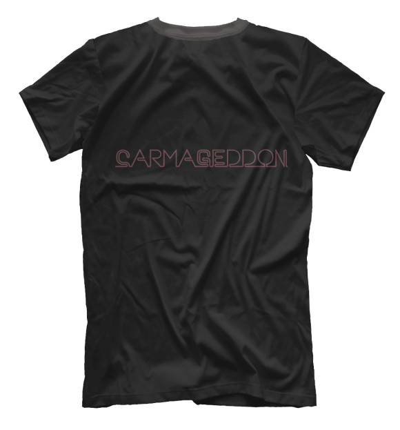 Мужская футболка с изображением Carmageddon цвета Белый