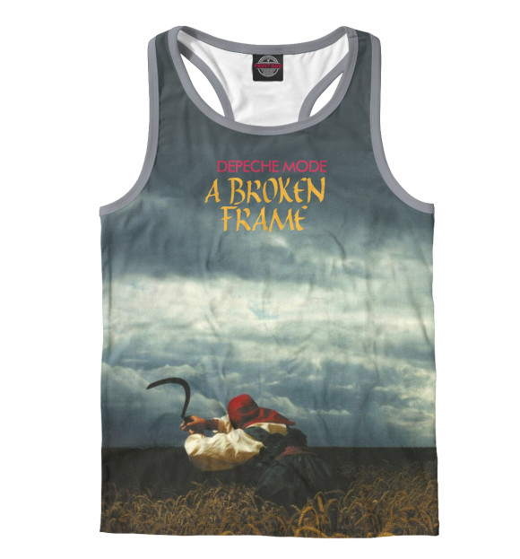 Мужская майка-борцовка с изображением A Broken Frame цвета Белый