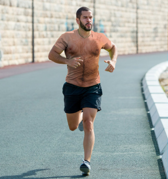 Мужская футболка с изображением Волосатая грудь цвета Белый