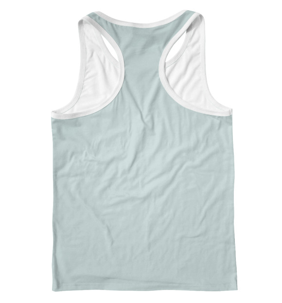 Мужская майка-борцовка с изображением Руна Любви цвета Белый