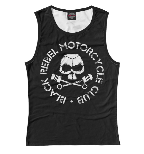 Женская майка с притом Black Rebel Motorcycle Club цвета Белый Женская майка с изображением Black Rebel Motorcycle Club цвета Белый