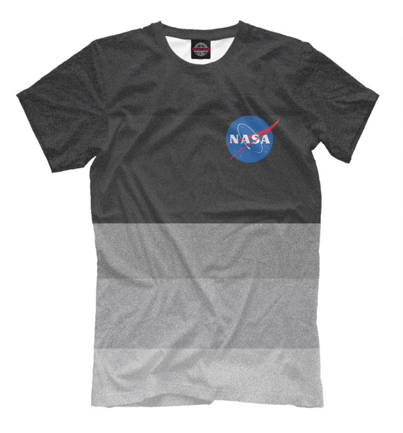 Мужская футболка с изображением NASA цвета Молочно-белый