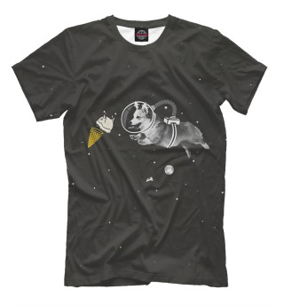 Футболка для мальчиков Space Welsh Corgi