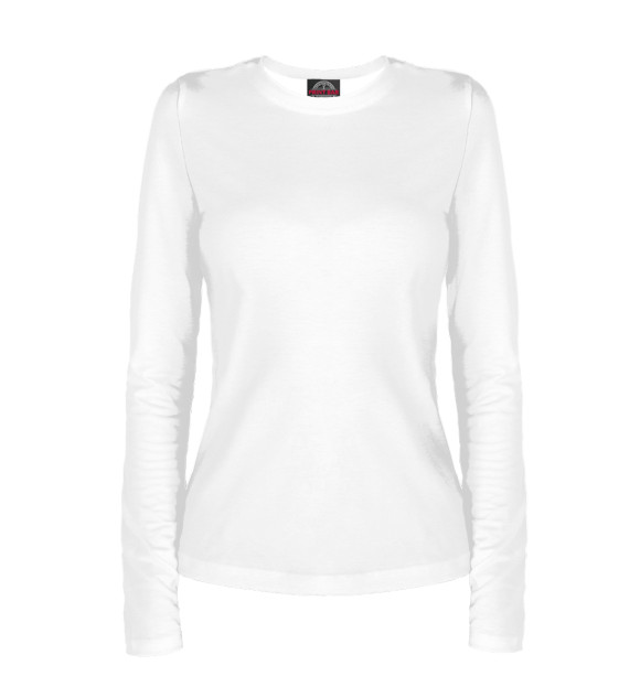 Женский лонгслив с изображением Чур цвета Белый