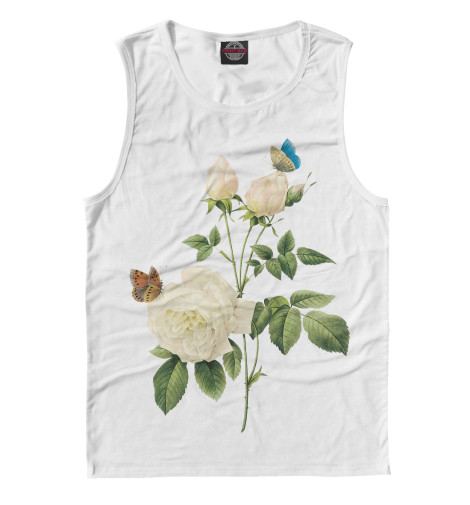 

Майки Print Bar, Белый, Цветы