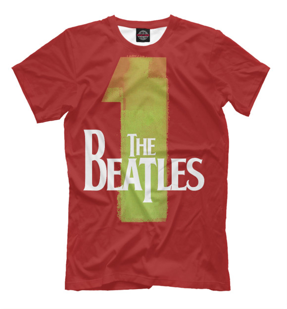 Мужская футболка с изображением The Beatles цвета Светло-коричневый