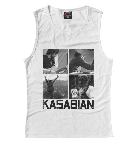 Майка для девочки с изображением Kasabian цвета Белый