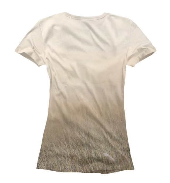 Женская футболка с изображением Гепард цвета Белый