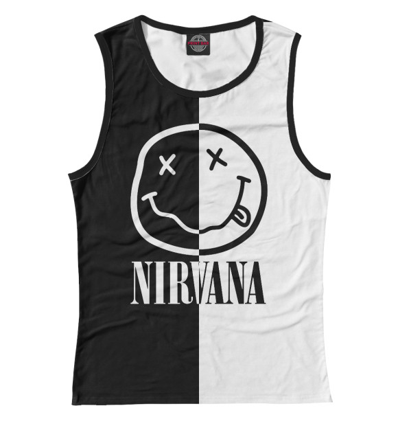 Майка для девочки с изображением Nirvana цвета Белый