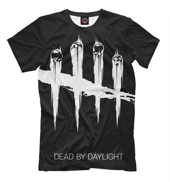 Мужская футболка с изображением Dead by Daylight цвета Черный
