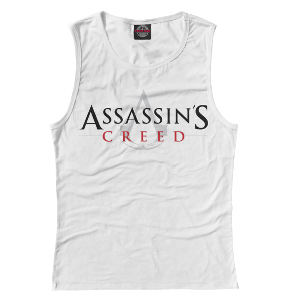 Майка для девочки с изображением Assassin’s Creed цвета Белый