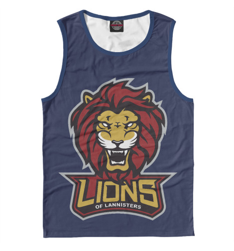 

Майки Print Bar, Белый, Lions of Lannisters