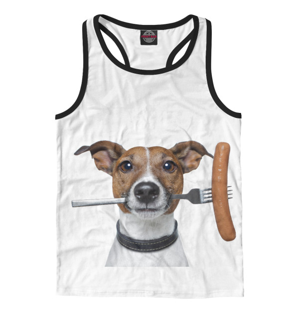 Мужская майка-борцовка с изображением Джек цвета Белый