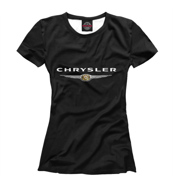 Футболка для девочек с изображением Chrysler цвета Белый