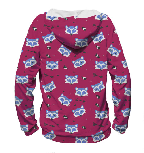 

Худи Print Bar, Белый, Еноты