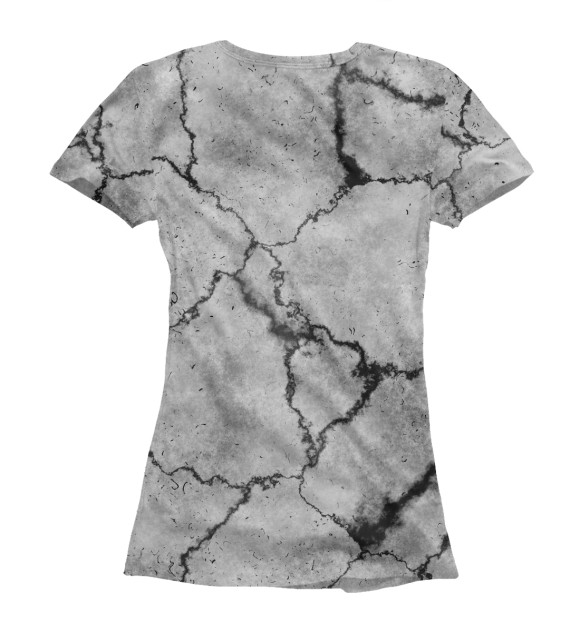 Женская футболка с изображением Gray Texture цвета Белый