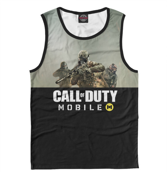 Мужская майка с изображением Call of Duty: Mobile цвета Белый