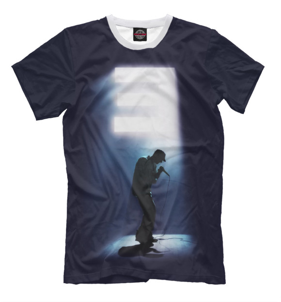 Мужская футболка с изображением Em the light цвета Черный