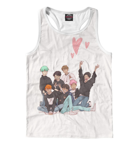 

Майки борцовки Print Bar, Белый, BTS