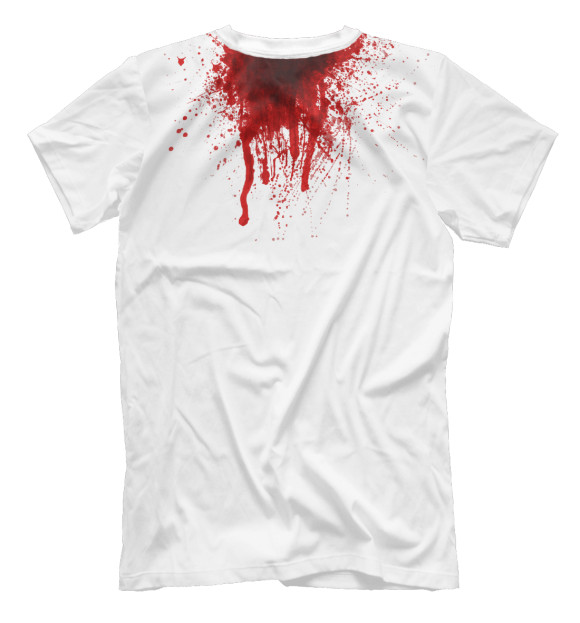 Мужская футболка с изображением bloody цвета Белый