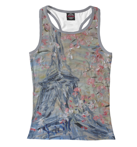 Женская майка-борцовка с изображением Флердоранж цвета Белый