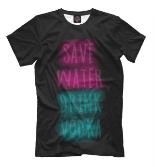 Мужская футболка Экономь воду