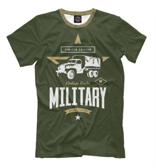 Мужская футболка Военный грузовик