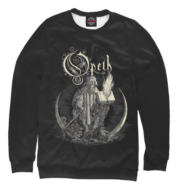 Женский свитшот с изображением Opeth цвета Белый