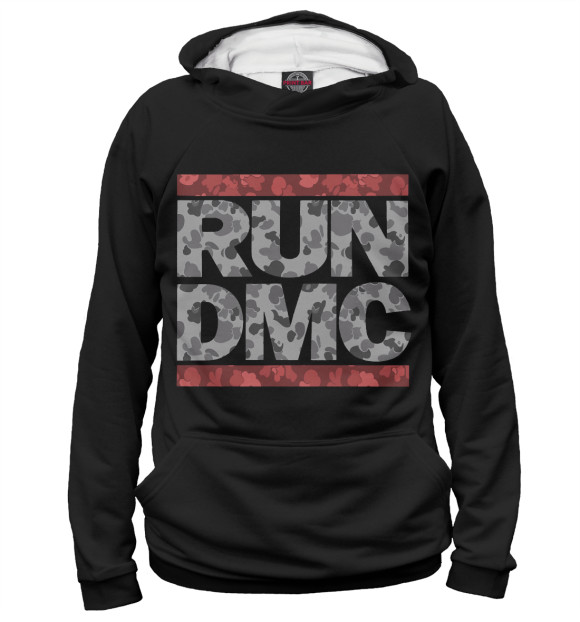 Худи для девочки с изображением Run-DMC цвета Белый