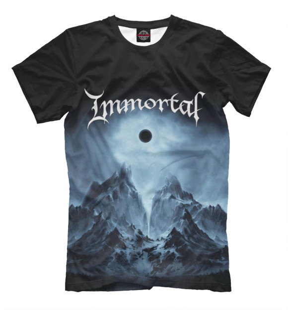 Мужская футболка с изображением Immortal Art цвета Черный