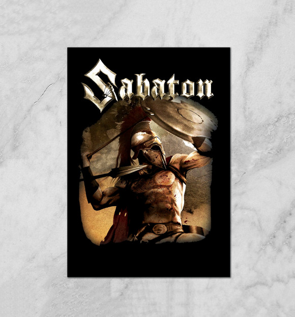 Плакат с изображением Sabaton цвета Белый