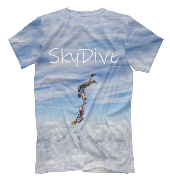 Футболка для мальчиков с изображением SkyDive цвета Белый