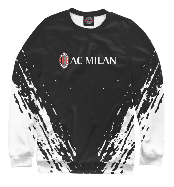 Свитшот для мальчиков с изображением AC Milan цвета Белый