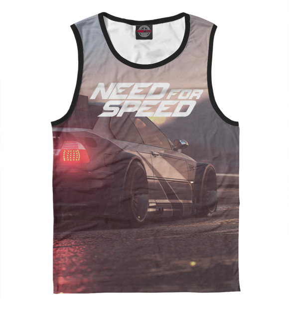 Майка для мальчика с изображением Need For Speed цвета Белый